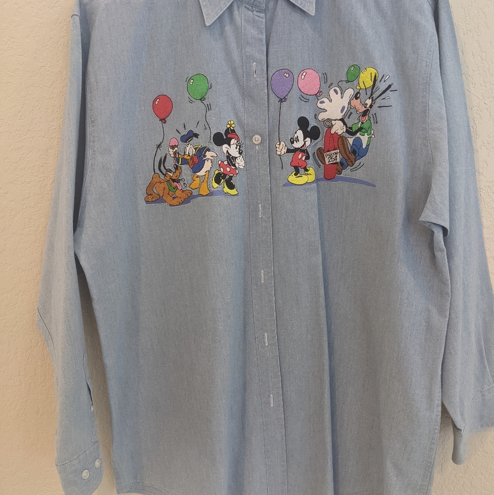 Disney Catalog Shirt Large Button Down